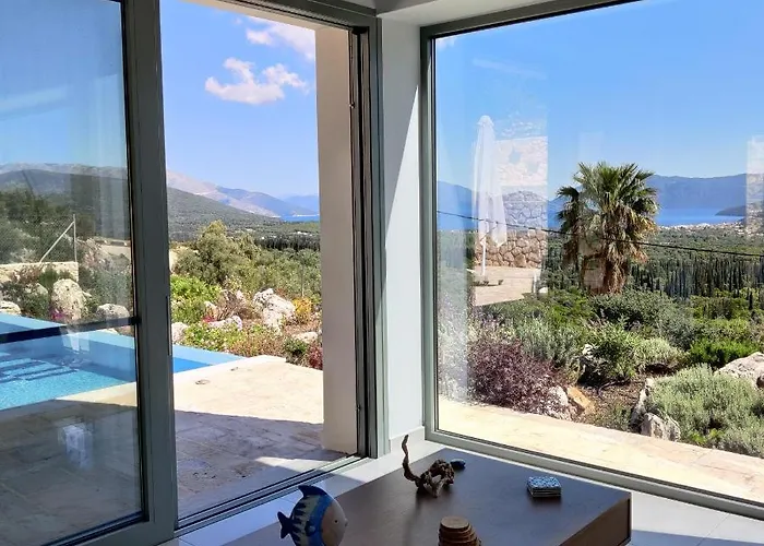 Villa Villa Iremia, Piscine A Debordement & Vue Mer Panoramique Chaliotata