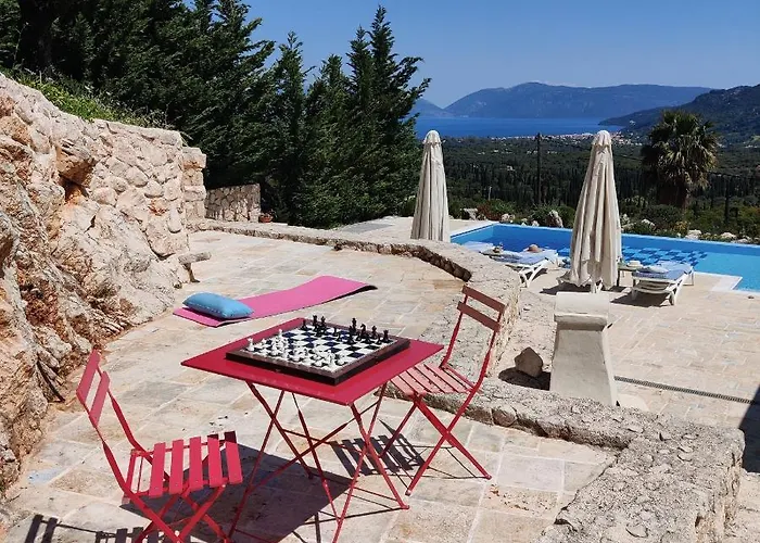 Villa Iremia, Piscine A Debordement & Vue Mer Panoramique Villa Chaliotata